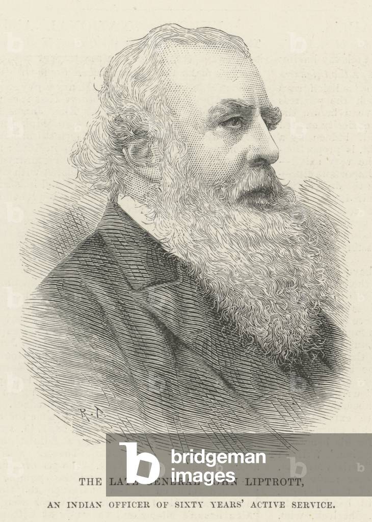 The late General John Liptrott, an Indian Officer of Sixty Years' Active Service (engraving)