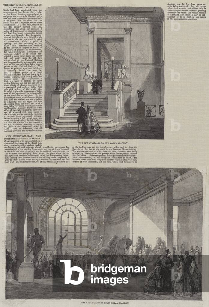 The New Sculpture Gallery at the Royal Academy (engraving)