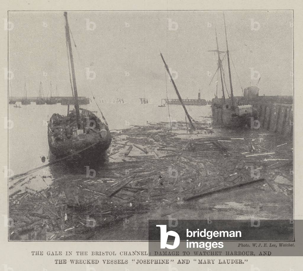 The Gale in the Bristol Channel, Damage to Watchet Harbour, and the Wrecked Vessels 