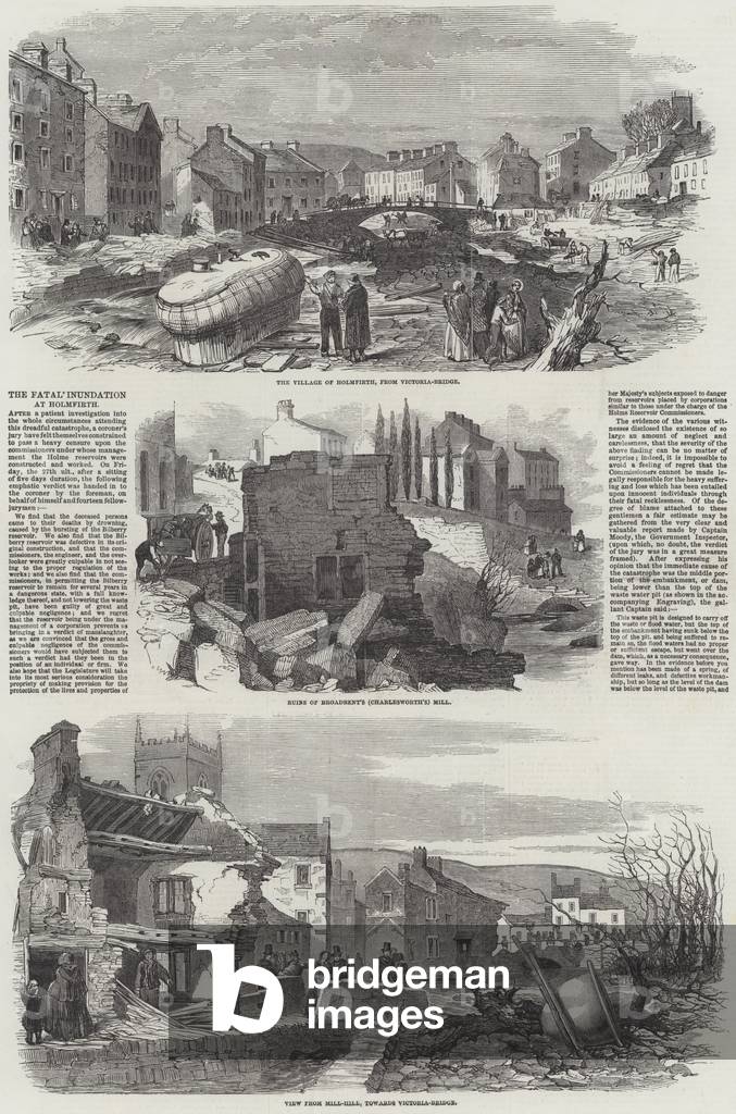 The Fatal Inundation at Holmfirth (engraving)