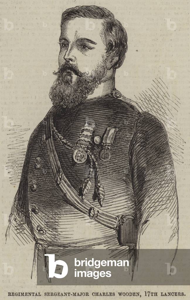 Regimental Sergeant-Major Charles Wooden, 17th Lancers (engraving)