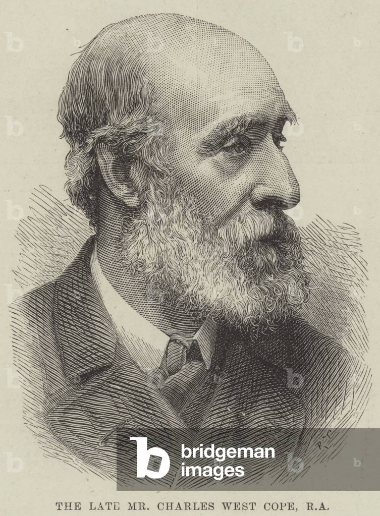The late Mr Charles West Cope, RA (engraving)
