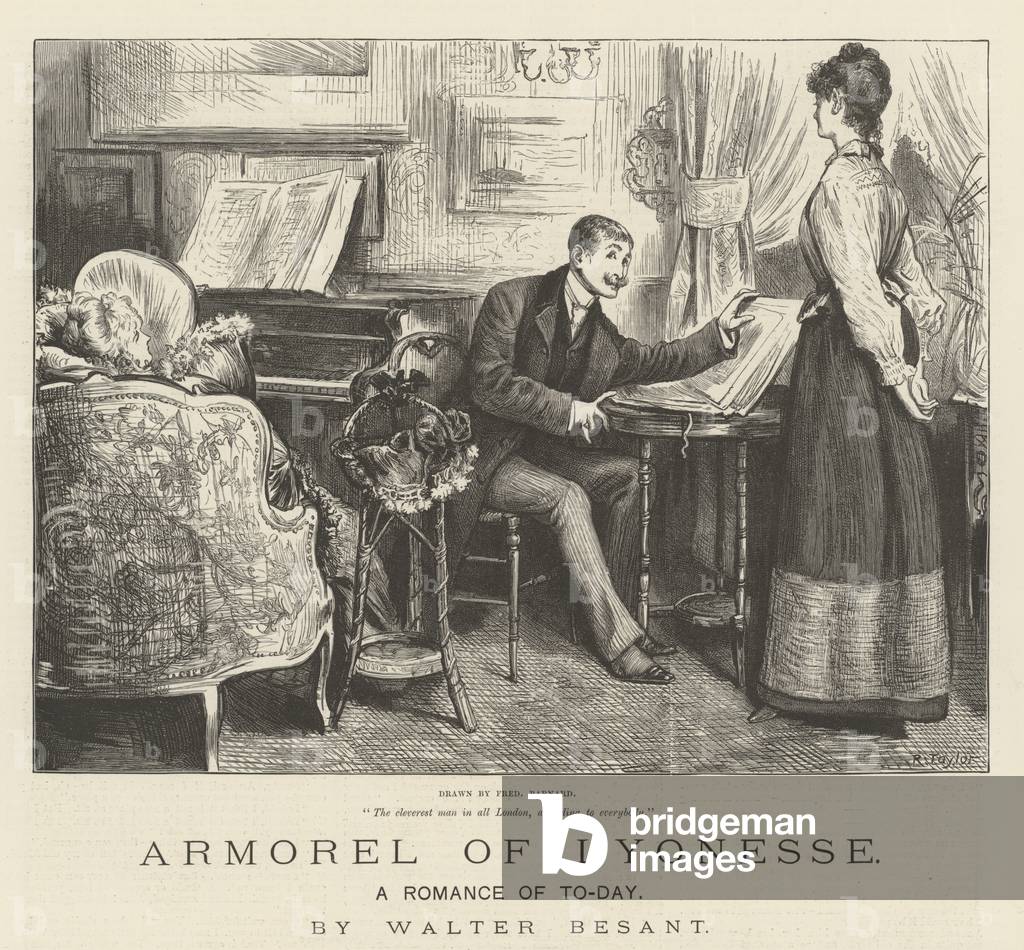 Armorel of Lyonesse, A Romance of To-Day, by Walter Besant (engraving)