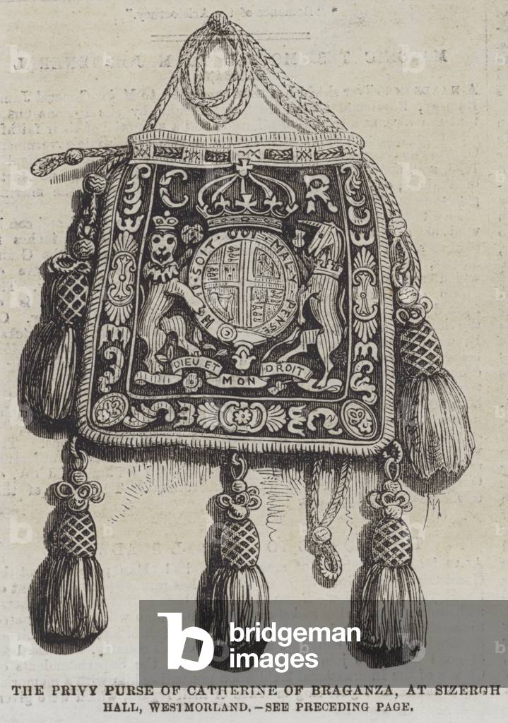 The Privy Purse of Catherine of Braganza, at Sizergh Hall, Westmorland (engraving)