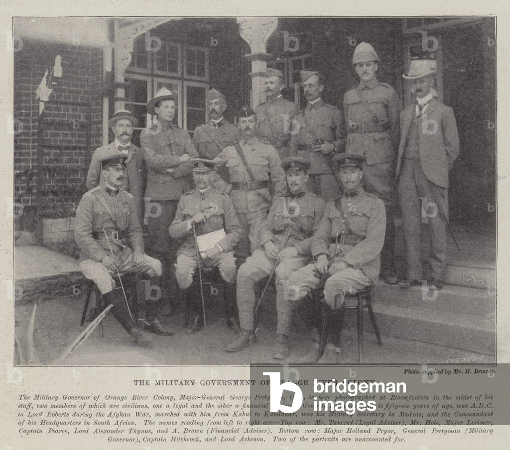 The Military Governor of Orange River Colony (b/w photo)