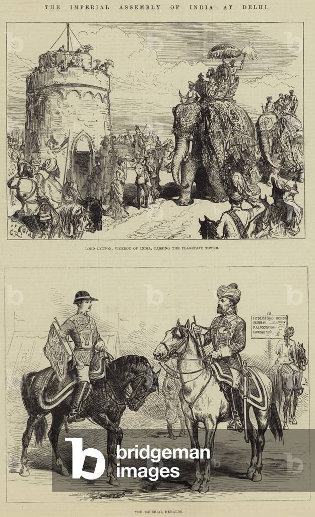 The Imperial Assembly of India at Delhi (engraving)
