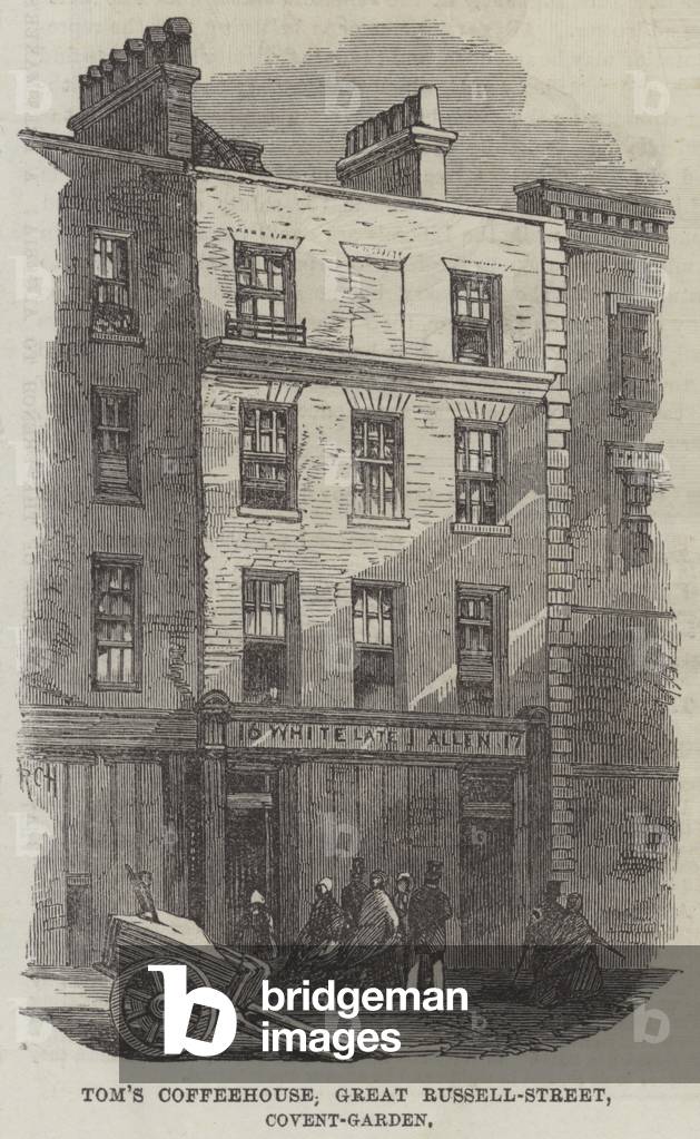 Tom's Coffeehouse, Great Russell-Street, Covent-Garden (engraving)