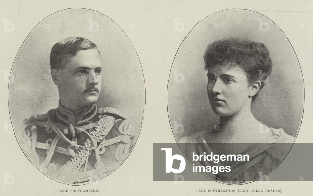 Marriage of Lord Southampton (b/w photo)