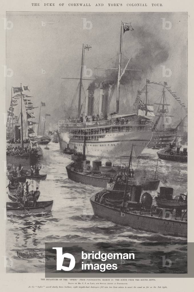 The Duke of Cornwall and York's Colonial Tour (litho)