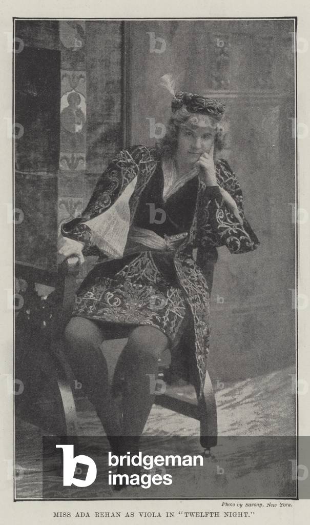 Miss Ada Rehan as Viola in 