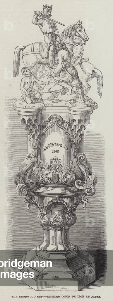 The Goodwood Cup, Richard Coeur de Lion at Jaffa (engraving)