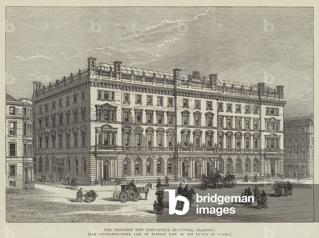 The Proposed New Post-Office Building, Glasgow (engraving)