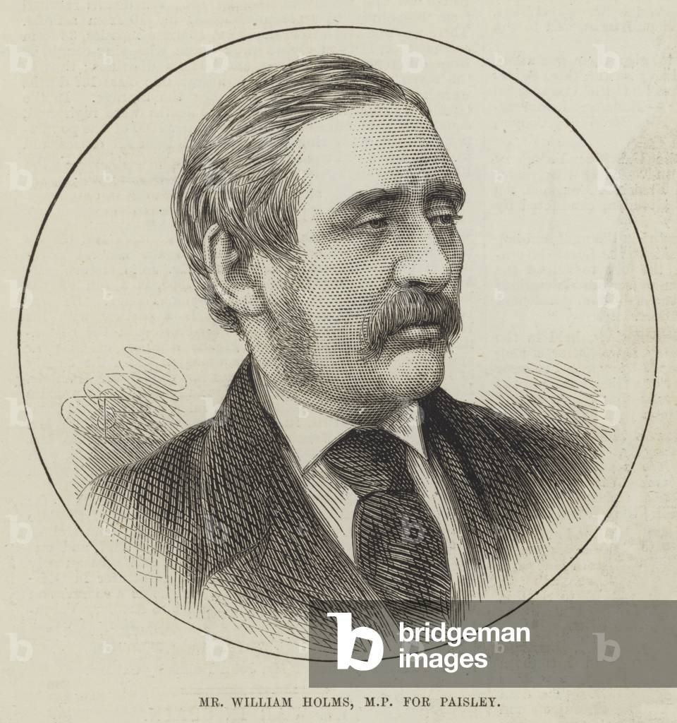 Mr William Holms, MP for Paisley (engraving)