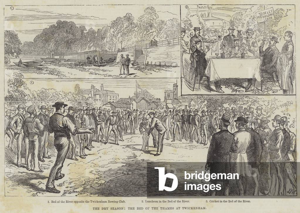 The Dry Season, the Bed of the Thames at Twickenham (engraving)