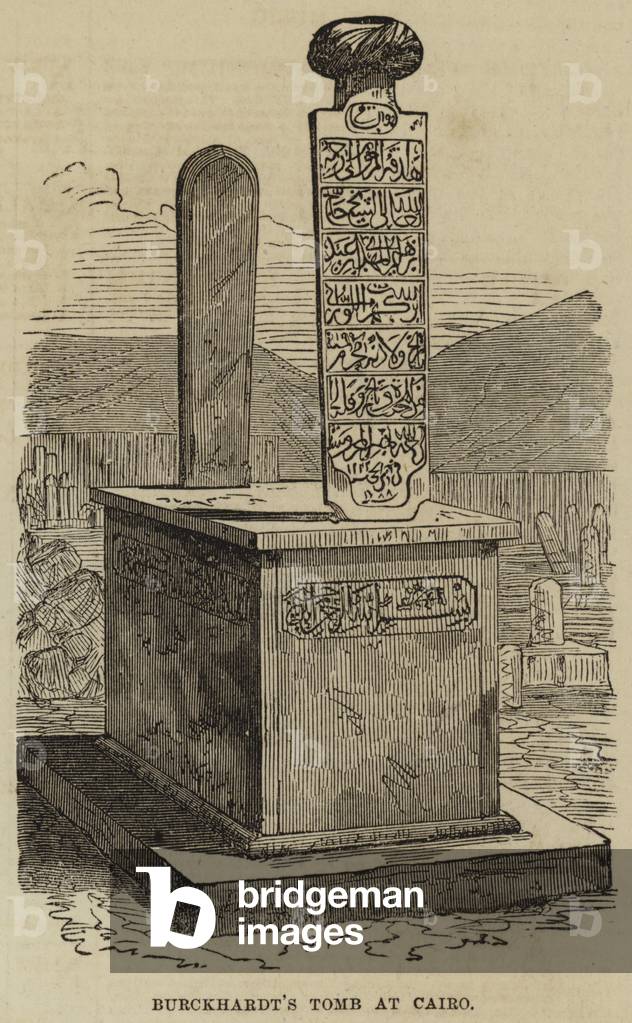 Burckhardt's Tomb at Cairo (engraving)