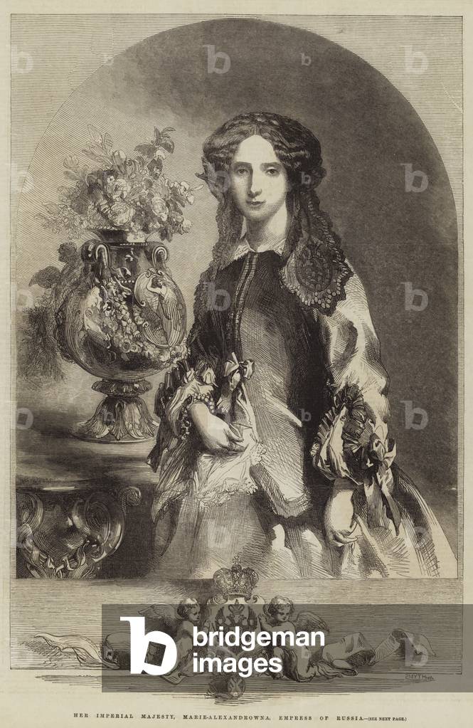 Her Imperial Majesty, Marie-Alexandrowna, Empress of Russia (engraving)