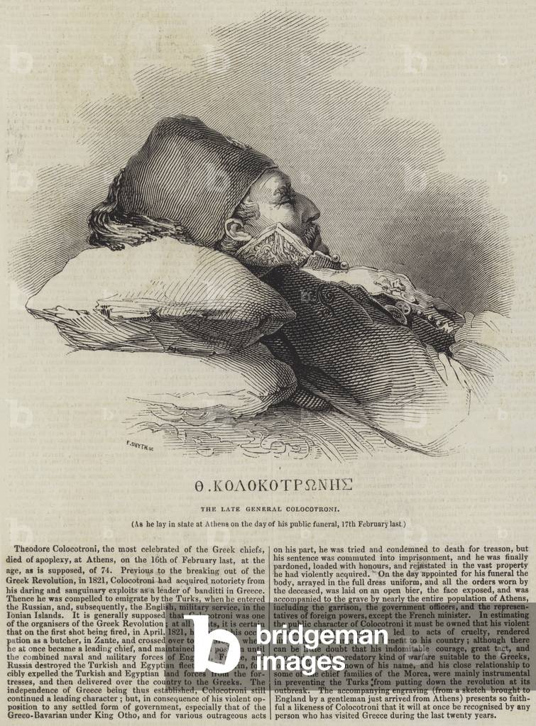 The late General Colocotroni (engraving)