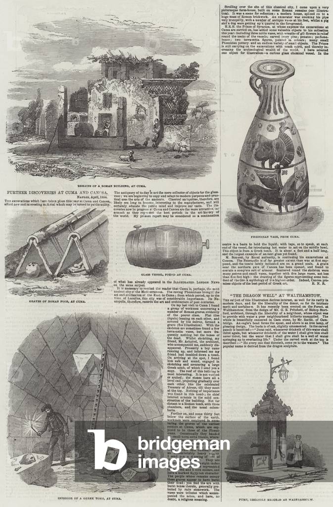 Further Discoveries at Cuma and Canosa (engraving)