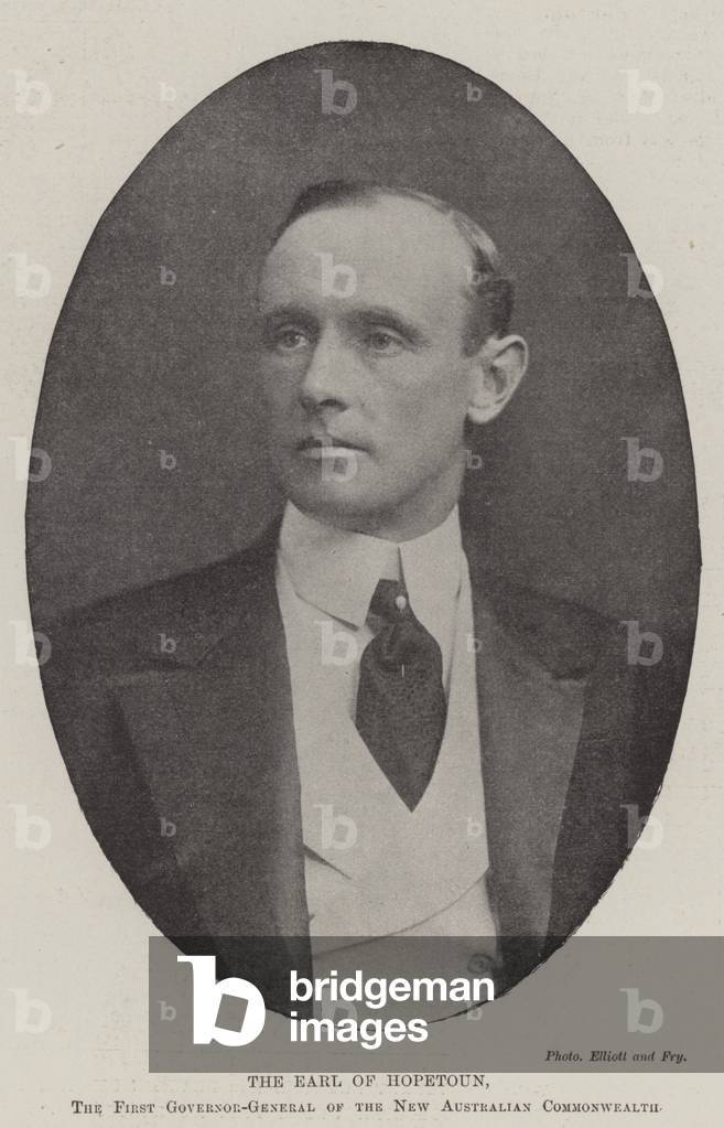 The Earl of Hopetoun, the First Governor-General of the New Australian Commonwealth (b/w photo)