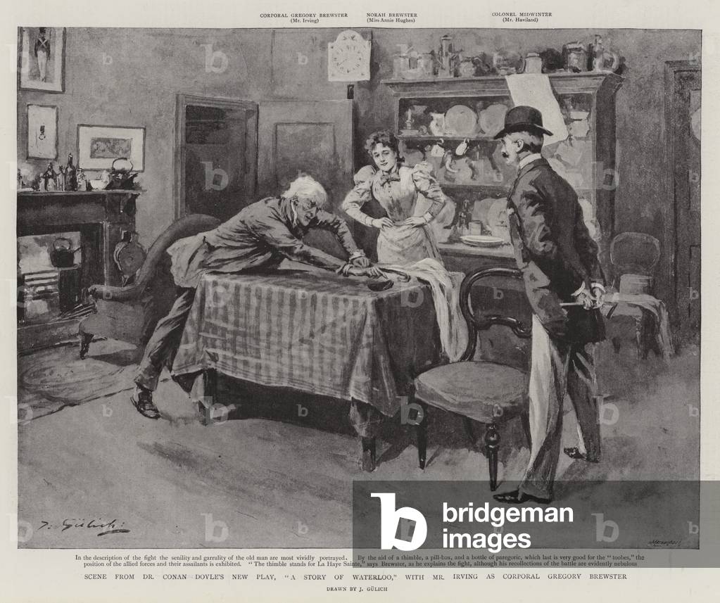 Scene from Dr Conan Doyle's New Play, 