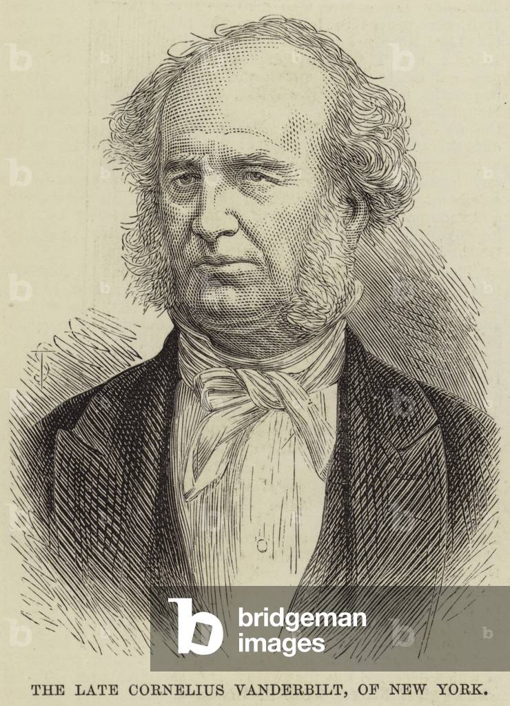 The Late Cornelius Vanderbilt, of New York (engraving)