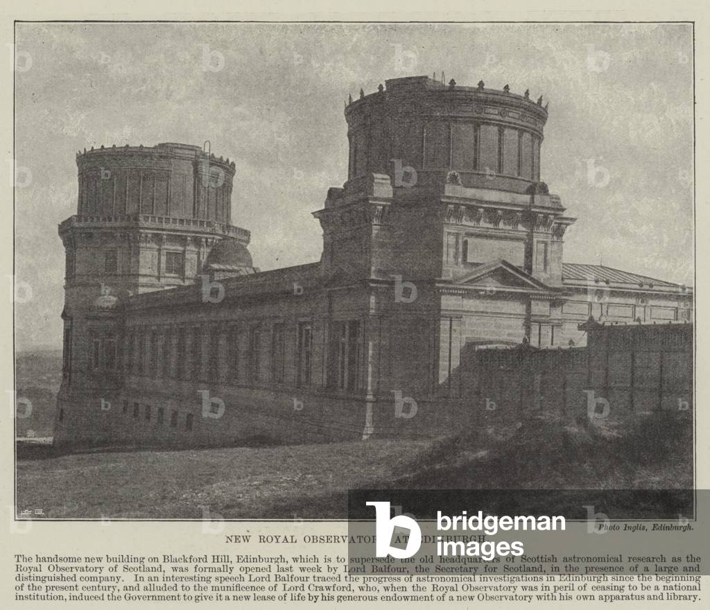 New Royal Observatory at Edinburgh (engraving)