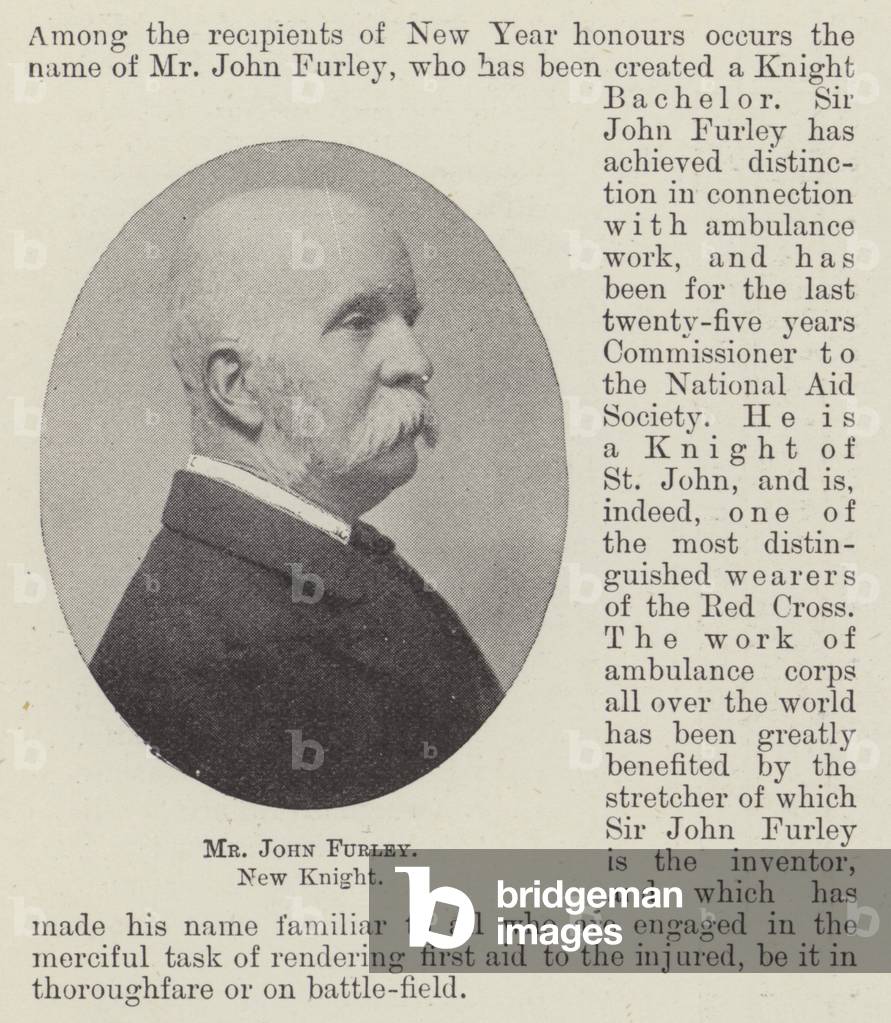 Mr John Furley, New Knight (b/w photo)