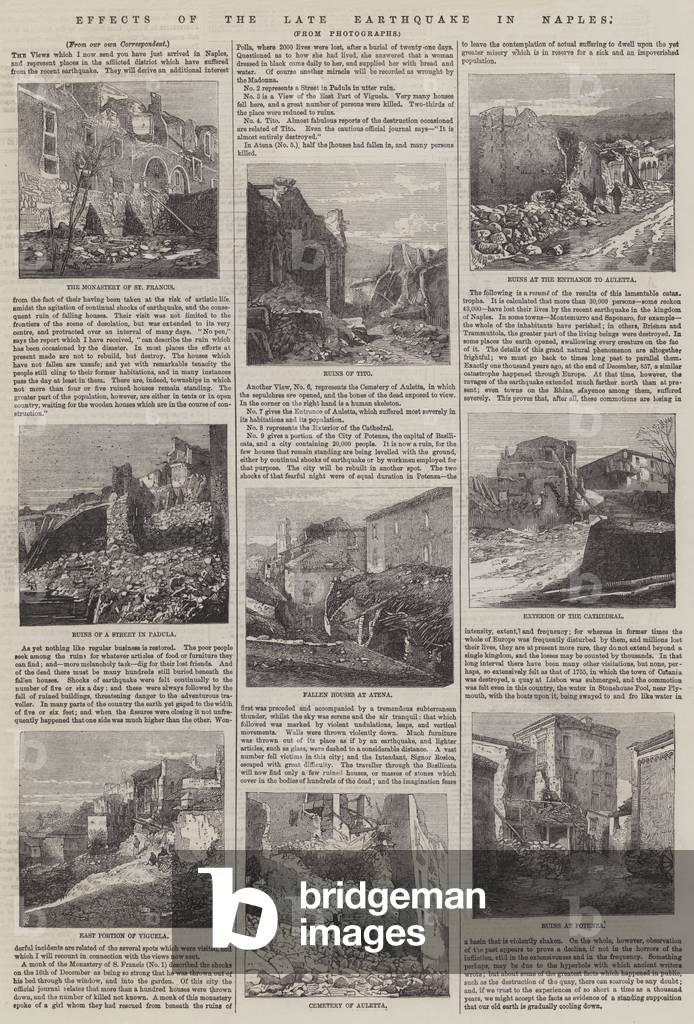Effects of the late Earthquake in Naples (engraving)