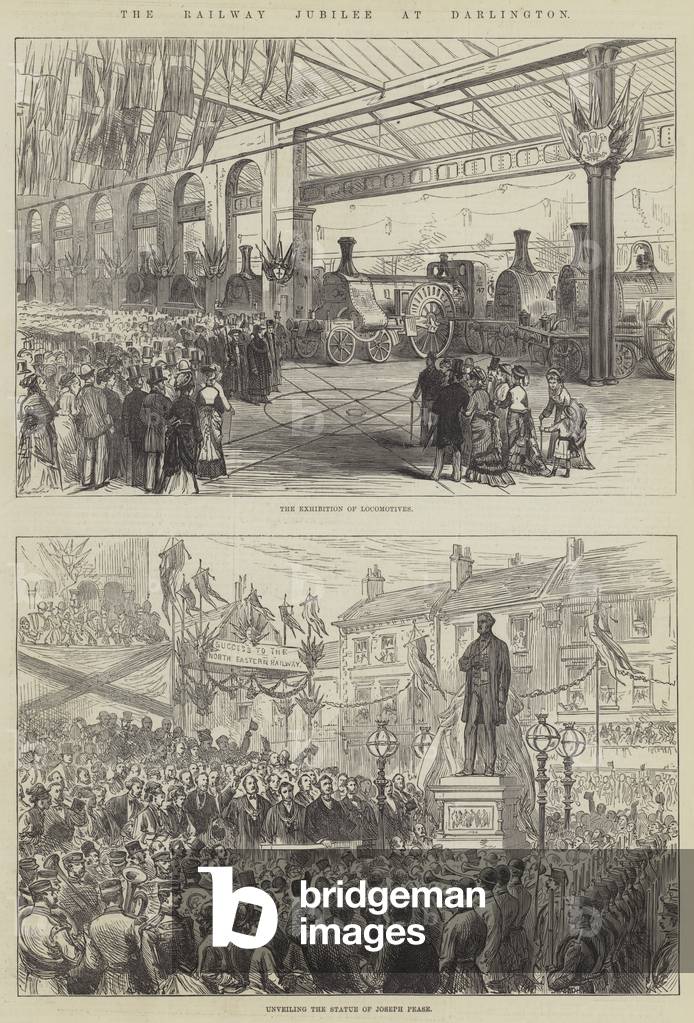 The Railway Jubilee at Darlington (engraving)