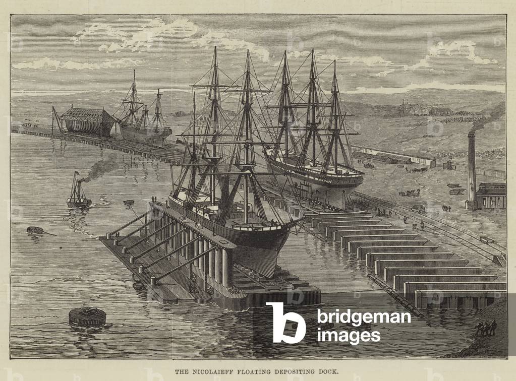 The Nicolaieff Floating Depositing Dock (engraving)