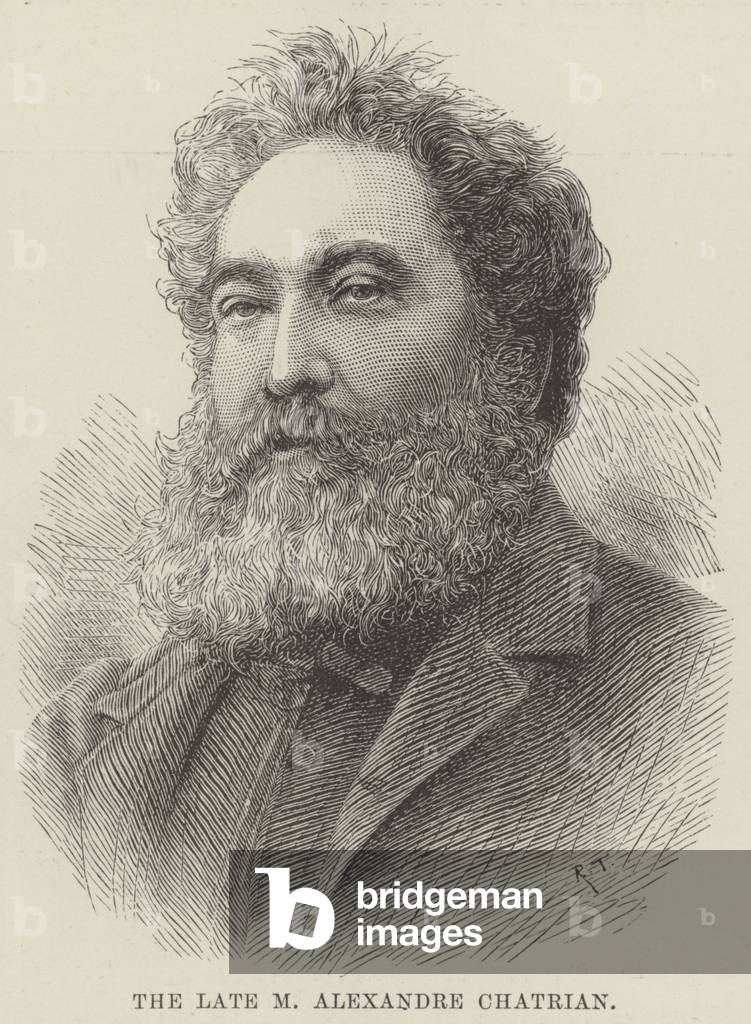 The late M Alexandre Chatrian (engraving)