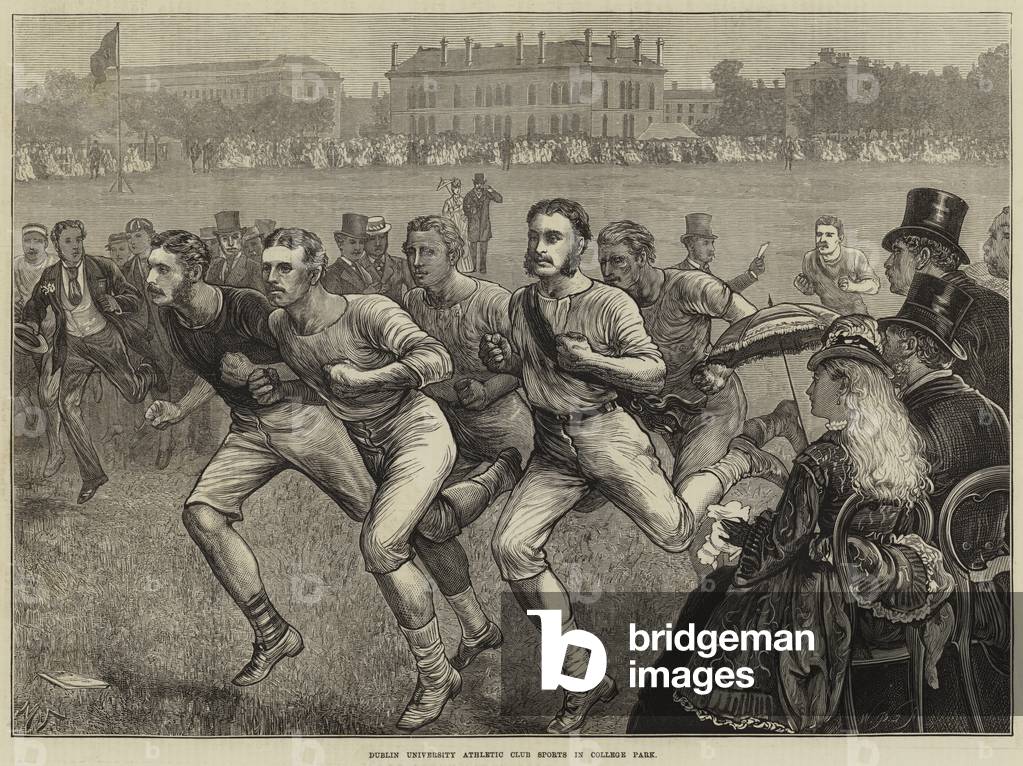 Dublin University Athletic Club Sports in College Park (engraving)