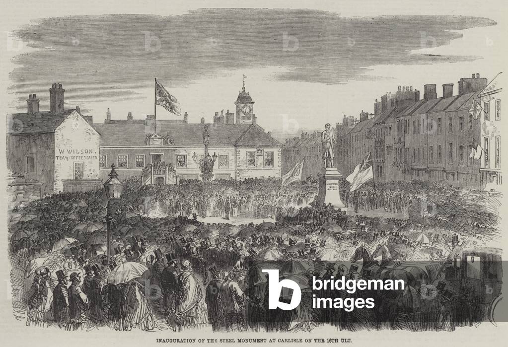 Inauguration of the Steel Monument at Carlisle on the 16th Ult (engraving)