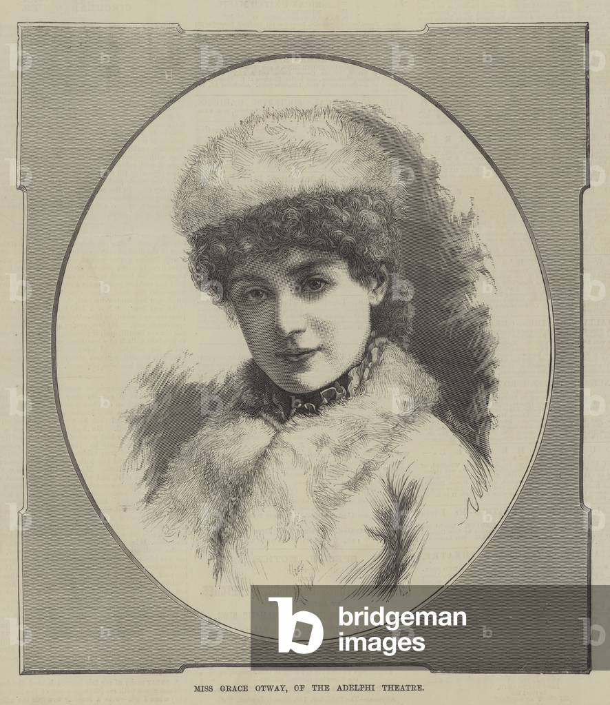 Miss Grace Otway, of the Adelphi Theatre (engraving)
