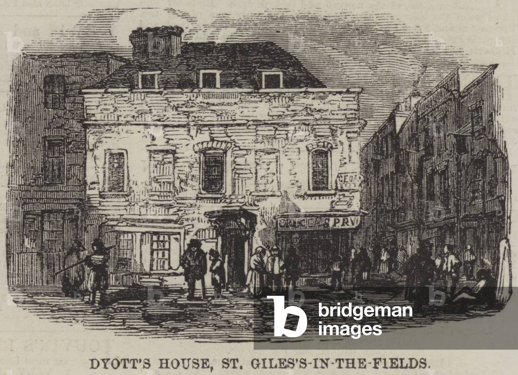 Dyott's House, St Giles's-in-the-Fields (engraving)