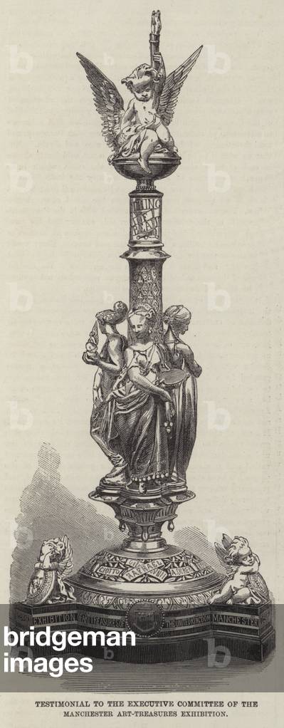 Testimonial to the Executive Committee of the Manchester Art-Treasures Exhibition (engraving)