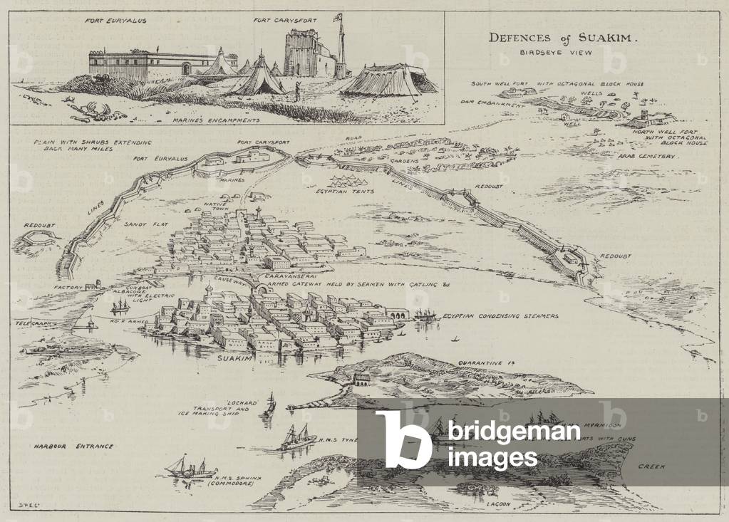 Defences of Suakim (engraving)