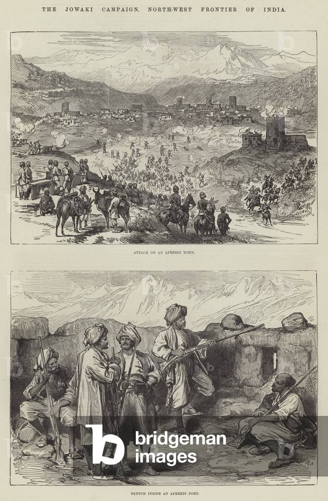 The Jowaki Campaign, North-West Frontier of India (engraving)