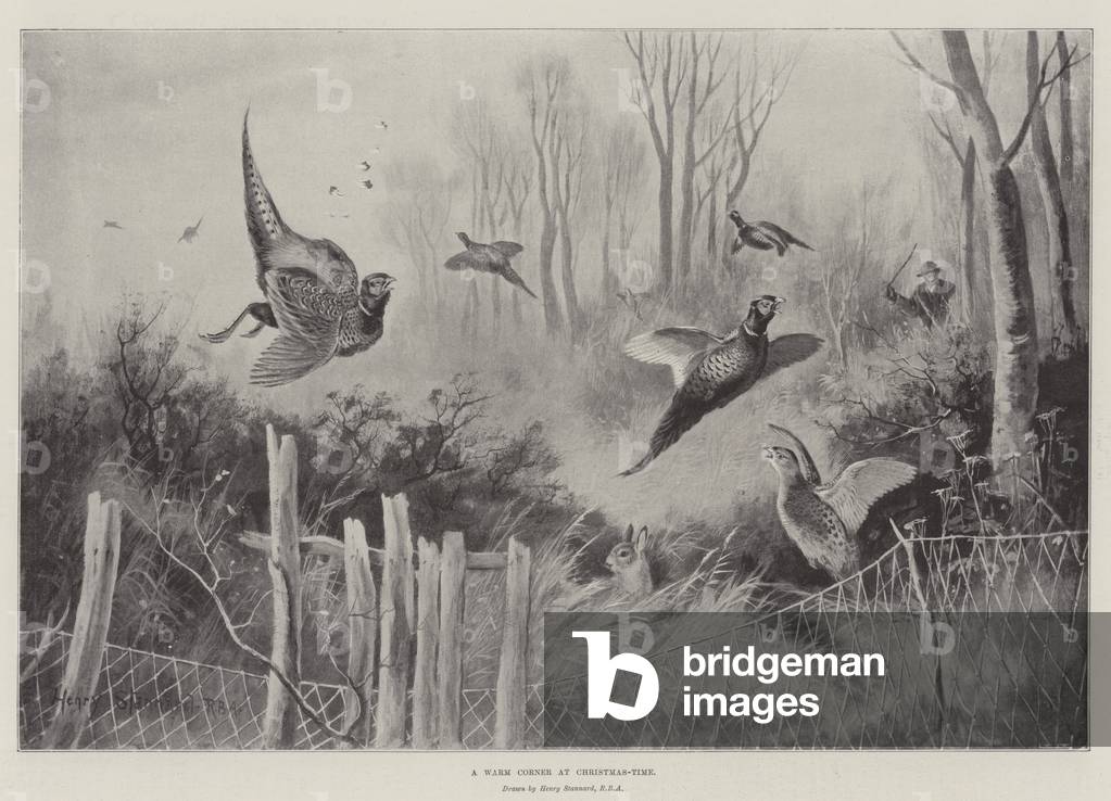 A Warm Corner at Christmas-Time (engraving)