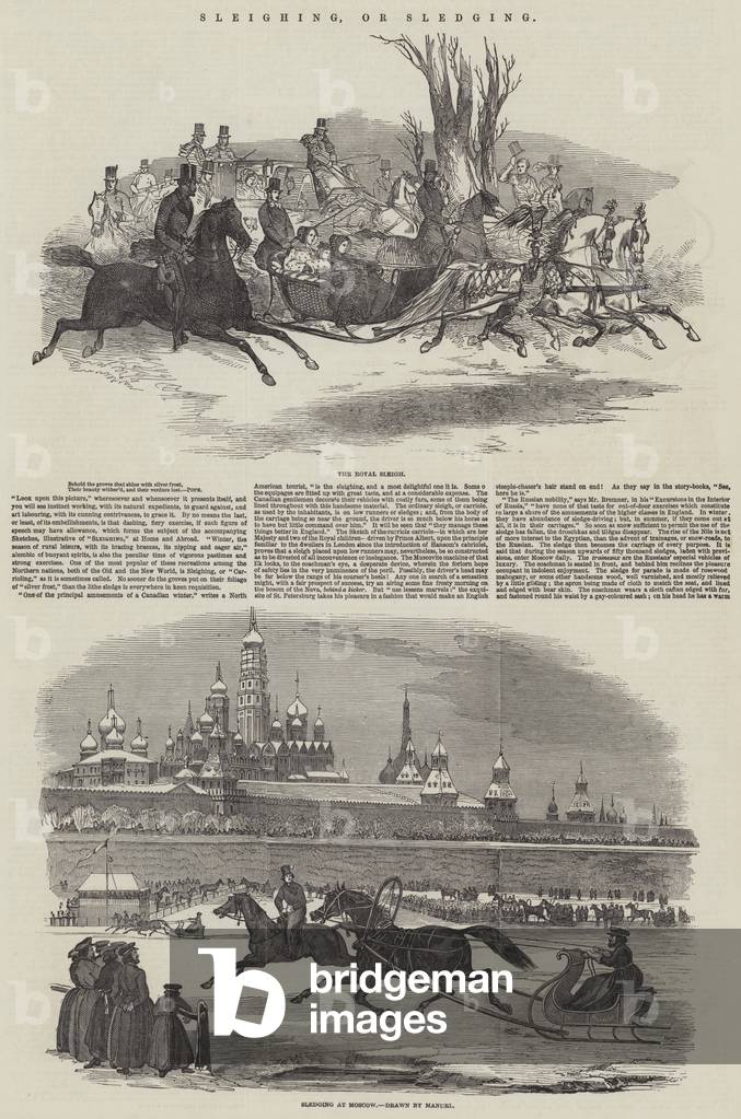 Sleighing, or Sledging (engraving)