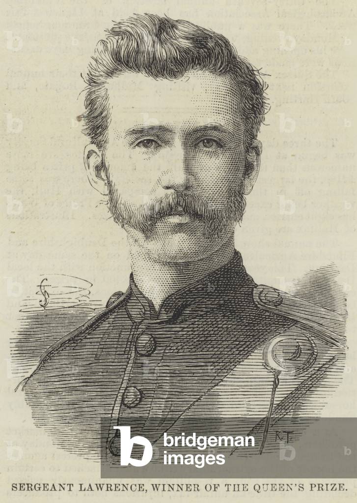 Sergeant Lawrence, Winner of the Queen's Prize (engraving)