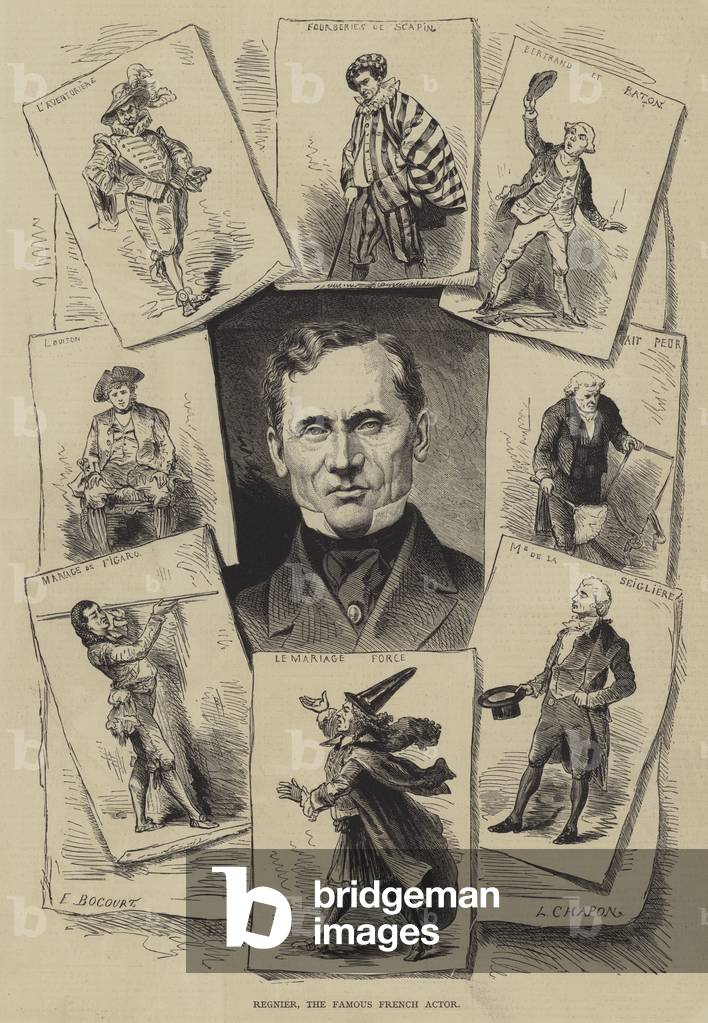 Regnier, the Famous French Actor (engraving)