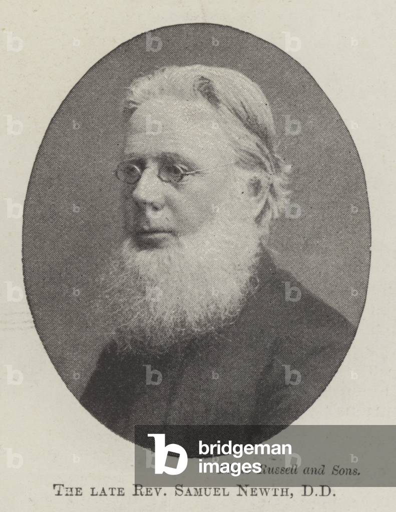 The late Reverend Samuel Newth, DD (b/w photo)