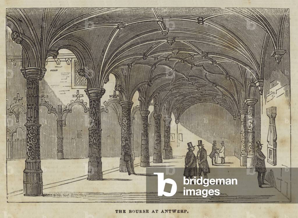 The Bourse at Antwerp (engraving)