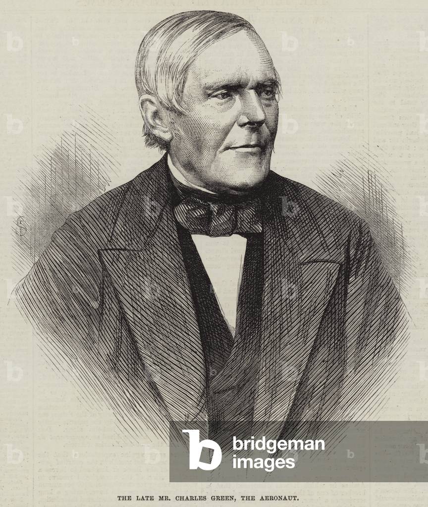 The Late Mr Charles Green, the Aeronaut (engraving)