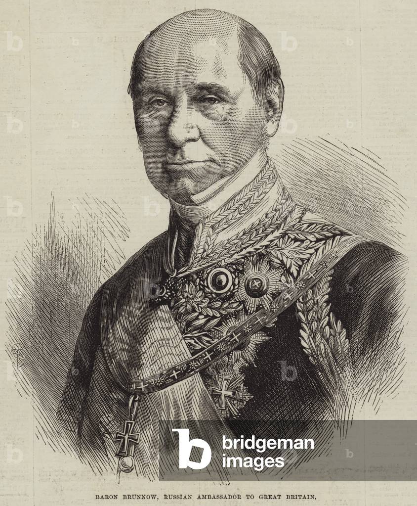 Baron Brunnow, Russian Ambassador to Great Britain (engraving)