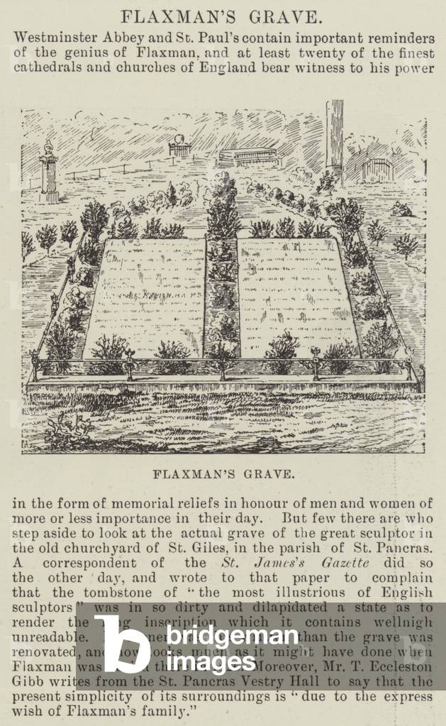 Flaxman's Grave (engraving)