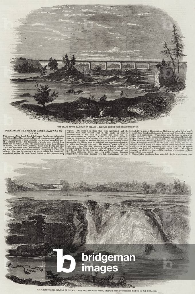 The Grand Trunk Railway of Canada (engraving)
