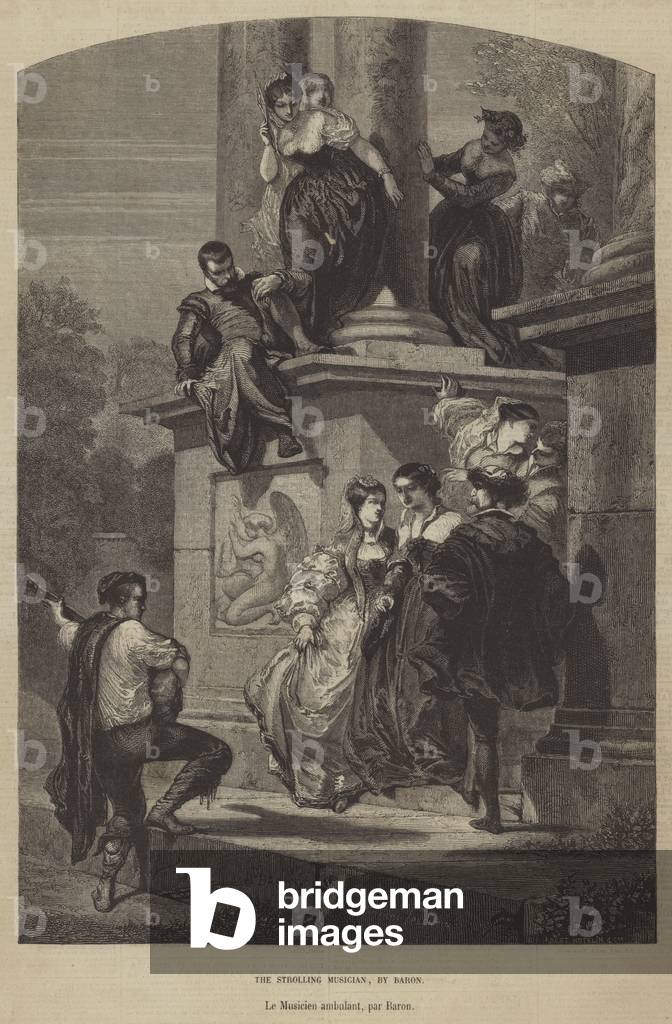 The Strolling Musician (engraving)