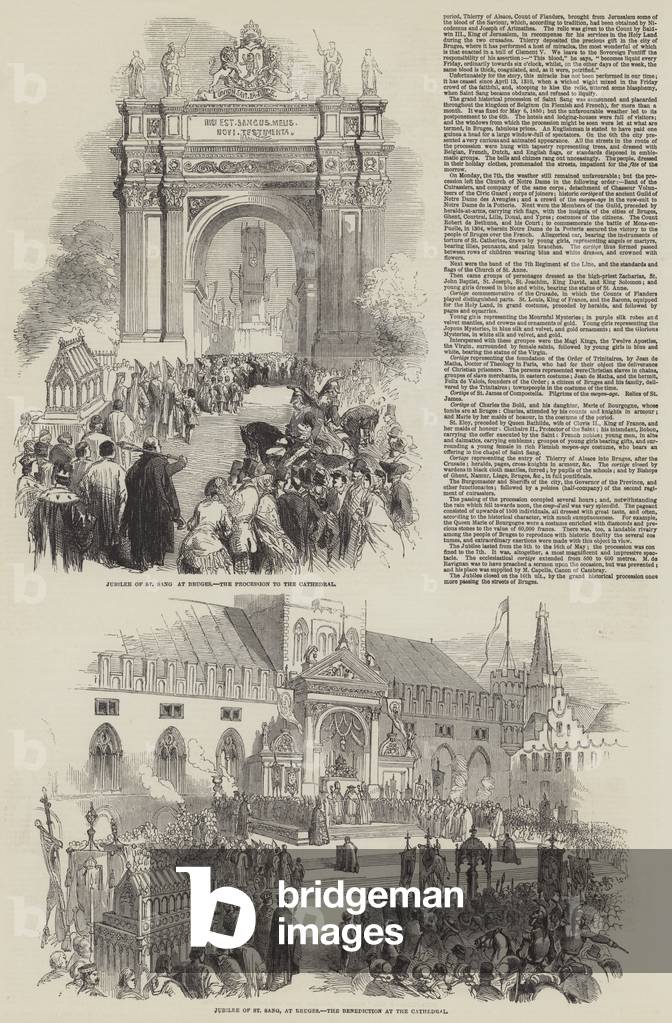 The Jubilee of St Sang at Bruges (engraving)